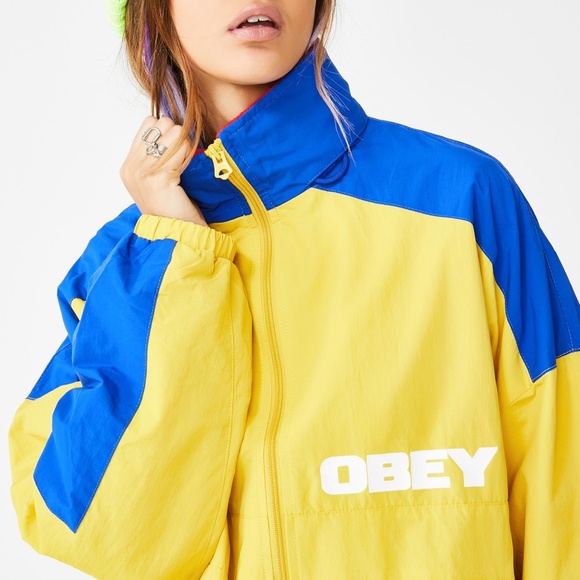 NWT Obey Bruges Jacket in Autumn Spice Yellow - Picture 1 of 3